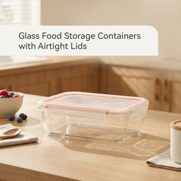 IKOO High Borosilicate Glass Food Container with PP Lid Microwave Safe Factory Price