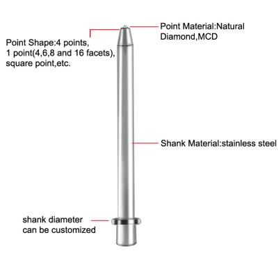 CVD Diamond Dull Pin For Making Dull Surface de NCD na joia