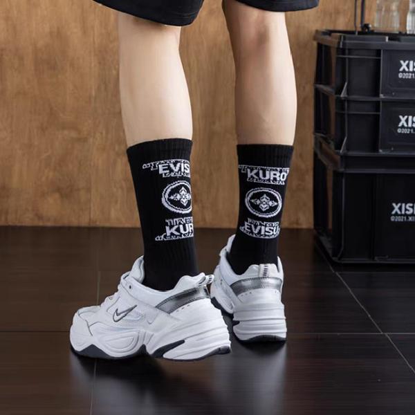 Fashion Cotton Custom Men Socks Street Wear Hip Hop Sport Crew Socks