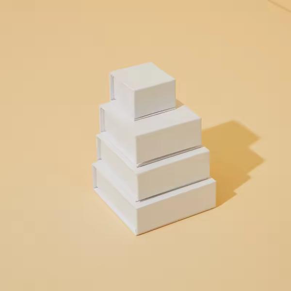 Customized Jewelry Paper Box Book Shape Magnetic Closure Jewelry Box