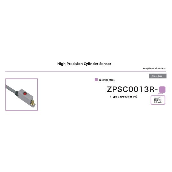 High Precision Machining Pneumatic Cylinder Elevate Automation Position Sensing Smart Cylinders ZPSC0013R