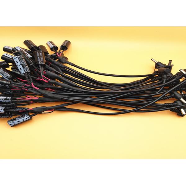 DC right angled plug 18Awg power cable with capacitance 4700uF 35v