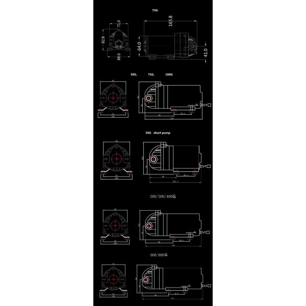 AQUAPURO Diaphragm Booster Pump 50-800GPD
