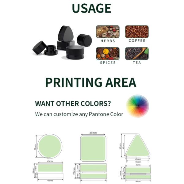 3g 5g 7g 9g Uv Violet Black Concentrare Mini Jars Airtight Eye Cream Wax Glass Container With Crc Lid