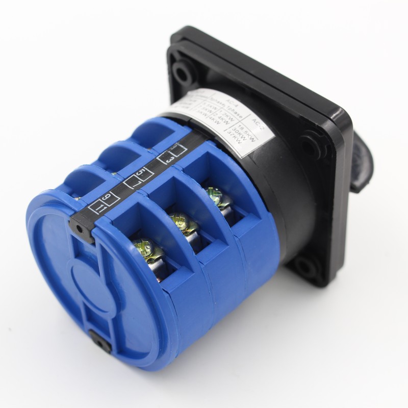 LW26 Series 32A 3-Pole 2-Position Rotary Cam Changeover Switch 440V ABS+Brass+Silver Contact