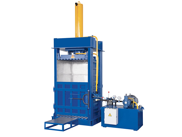 PLC Control Touch Screen vertical baling press machine 1-3 Tons/Hour Capacity and Safety Guards