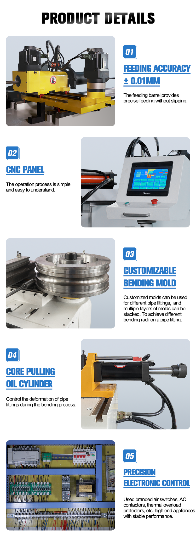 Manual CNC Steel Pipe Machine Hydraulic Square PVC Bending Construction Alloy Bender