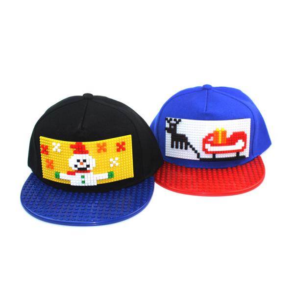 Christmas Theme Adjustable Trucker Baseball Hat With Snap Closure