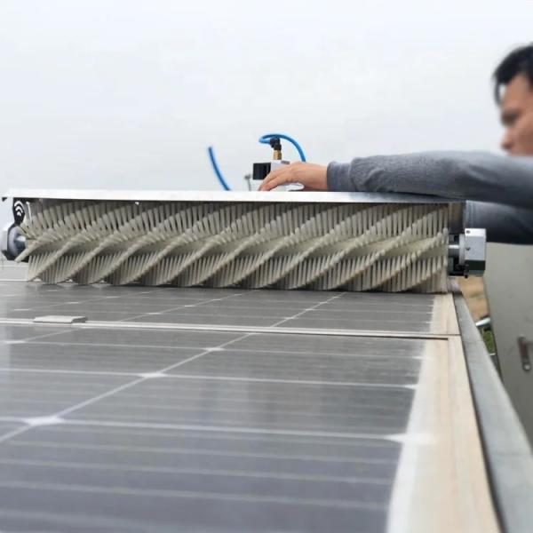 Customizable Cleaning Roller Brush Spiral Solar Panel Cleaning Brush For Photovoltaic Panel Cleaning Brush Roller