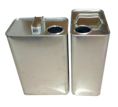 a pintura 3L automotivo enlata 0.22mm grande Tin Containers retangular