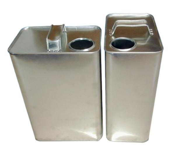 3L Automotive Paint Cans 0.22mm Large Rectangular Tin Containers