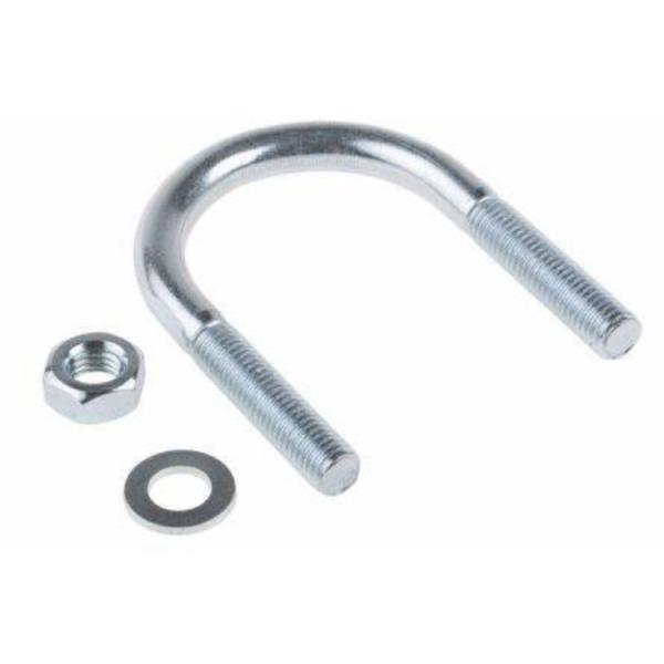 M5 M6 Mild steel U type metal bolt  with nut washer Galvanized grade 4.8 class 4.8 Blue U bolts