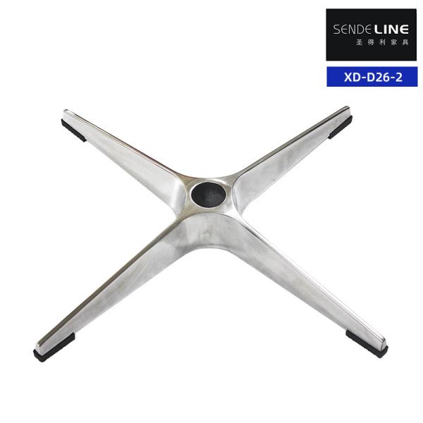 Comfortable Adjustable Metal Office Chair Base Aluminum Alloy Four Star Swivel Base