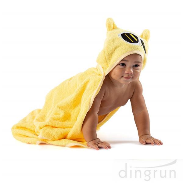 Customized Soft And Absorbent Cotton Baby Hooded Towels For Children Eco Friendly