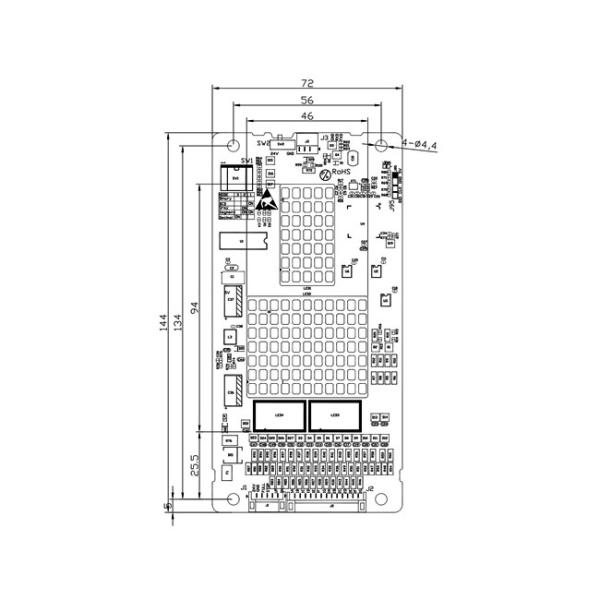 Параллельный дисплей LCD этапа DC 24V 7 СОКРАЩАЕТ индикатор табло лифта ПОЛИСМЕНА