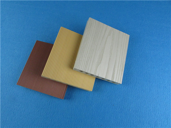 Eco friendly Hollow WPC Composite Decking / kitchen vinyl flooring