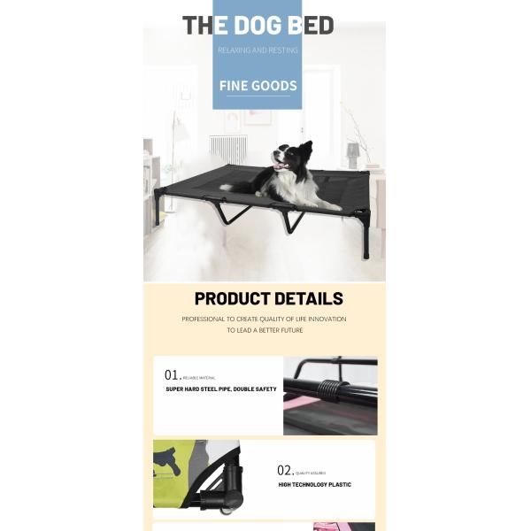 металла шестерни любимца 61x46x18cm Оксфорд кровать собаки на открытом воздухе протезная повышенная