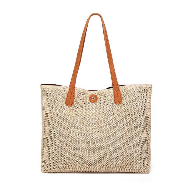 ALLWELL Women Beach Straw Weaving Bag , Fashion Simple Shoulder Bag