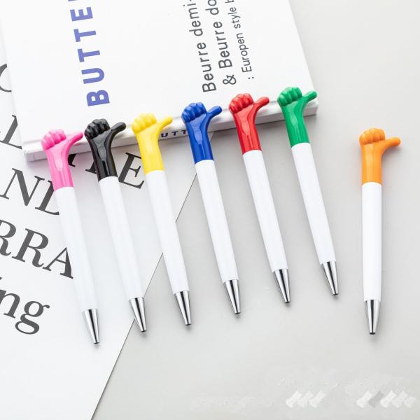 Promotion Plastic Ball Pen 1.0mm Cartoon Thumb Gesture Gift Ball Pen