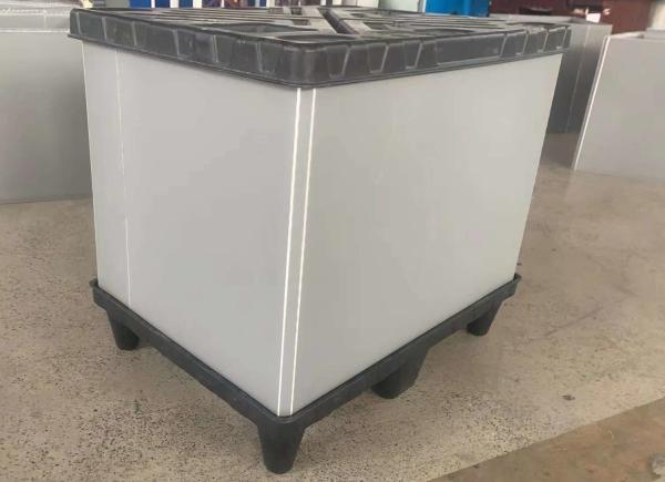 Foldable Plastic Turnover Box Stackable Pallet Sleeve Box Rectangular