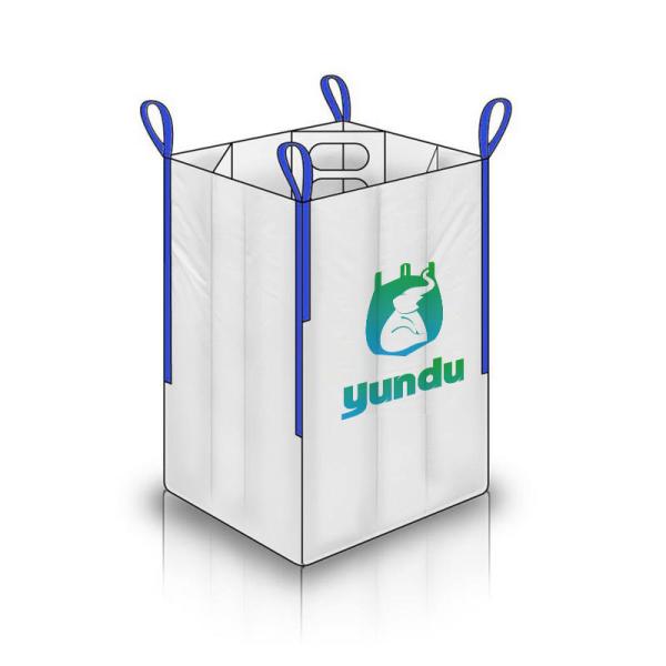 Breathable and Anti Static FIBC Bulk Bag 160gsm-220gsm Thickness Range Available  4 Panel Baffle Bag