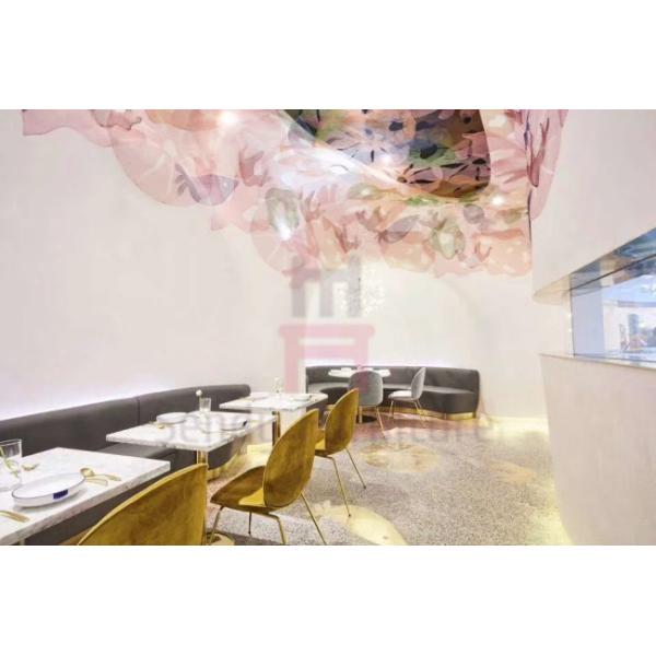 Красное голубое кресло для отдыха жука бархата, стулья столовой с ногами металла 