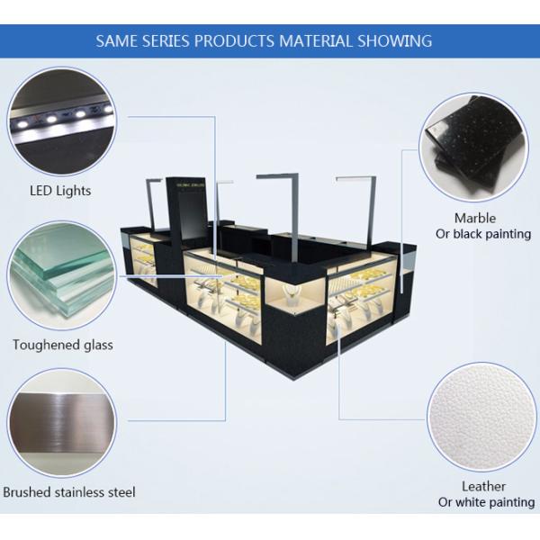 Элегантный внешний вид ювелирные витрины Киоск с полностью закрытой структурой