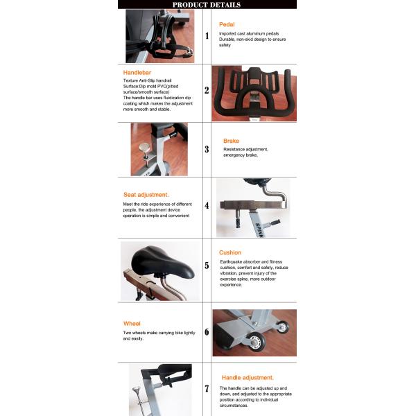 Велосипед закрутки Проформ профессионального магнитного мастера спортзала передвижной с ручкой погружения