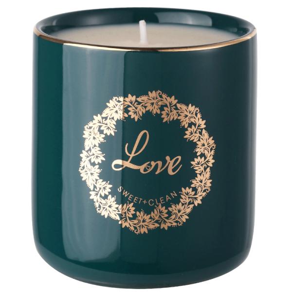 White Vegan Soy Candles Long Lasting Strong Scented Blue Campanula Scent