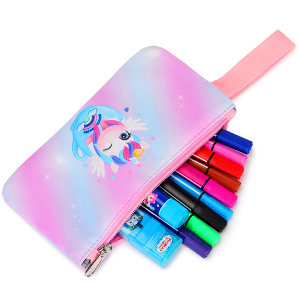 Unicorn Girls School Backpack Large Capacity Three Piece Set with Waterproof Inner Bag