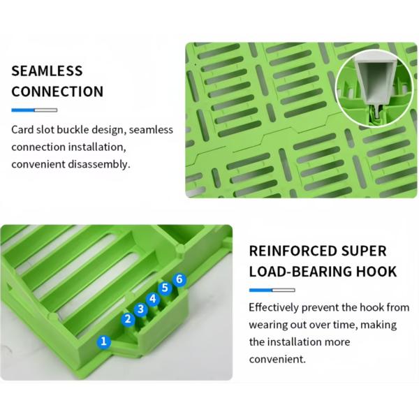 Piggery Plastic Flooring , Poultry Plastic Slatted Floor For Pigs