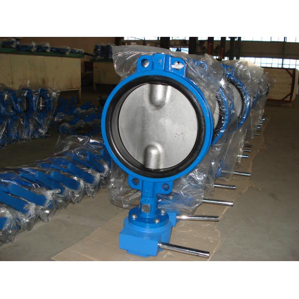 Simple and Compact Construction Two Shaft Wafer Butterfly Valve For Air, Steam, Water