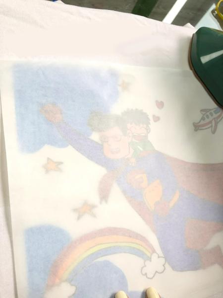 100m A4 Hot Peel Light Inkjet Cotton T-shirt Heat Transfer Paper with Sublimation Design