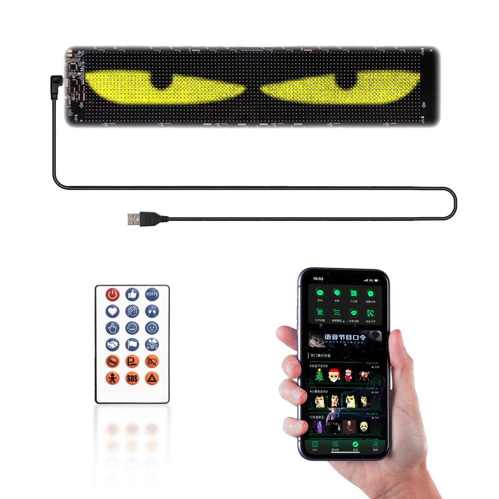 Customizable Size Truck Car Window Led Display Multi Color Control 10W 5V 12A