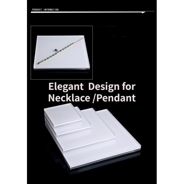 Étagère d'affichage en acrylique carré Pour bijoux Boucles d'oreilles Bracelets Colliers Pendants Cosmétiques