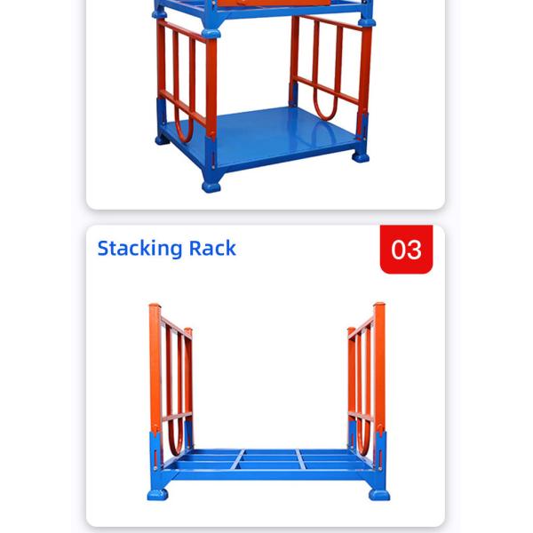 Steel Pallet Storage Stacking Rack Warehouse Customizable Cold Rolled Steel Q235 Design
