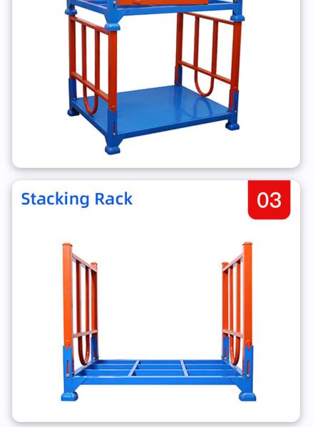 Warehouse Q235 Steel Pallet Waste Treatment Metal Stackable Shelves