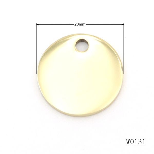 Custom Stainless Steel Dog ID Tag Shiny Gold Plated Dog Tags Corrosion Resistant