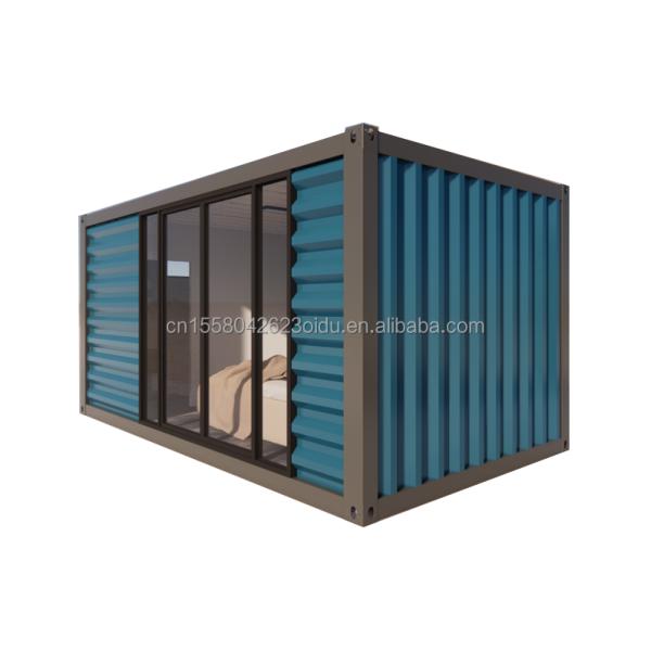 Hotel Assembled Flat-Package 20ft Container Mobile House Frame Sandwich Panel and Luxury Prefabricated House at Discount