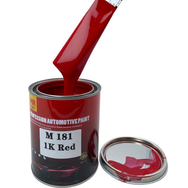 M181 1K Laque acrylique rouge Peinture automobile Peinture automobile Touch Up Peinture Résistance chimique