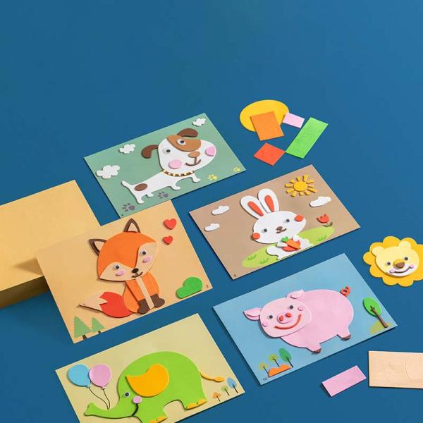 Educational Toys 3D Sponge Sticker Manual DIY Cute Puffy Stickers