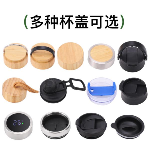 17 Oz-Bambuood Premium Vacuum isolé en acier inoxydable Tumbler de bambou à l'épreuve des fuites Tumbler de bambou Thermos pour le thé à feuilles lâches Café Boissons à base de fruits