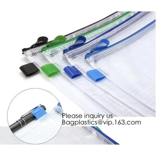 Office Stationery Plastic Pp File Bag A4 Document Pouch B6 Zipper Wholesale File Folder Bag School Stationery Supplies,