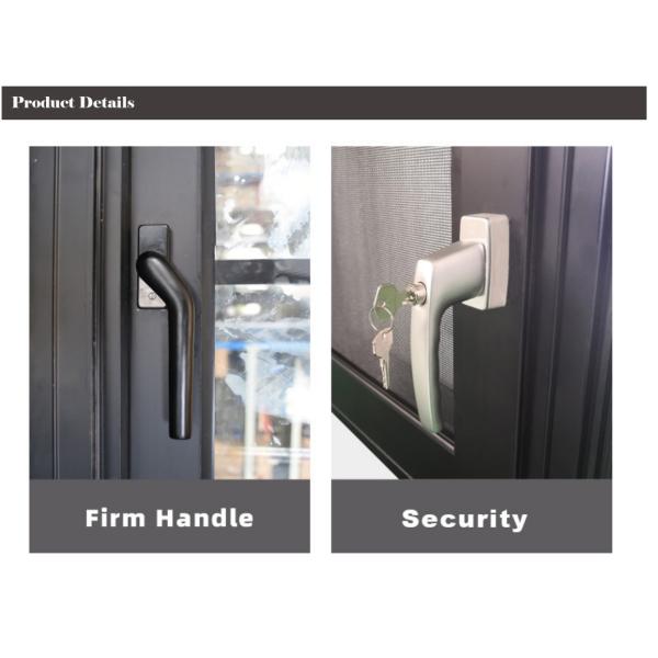 Outswing Casement Aluminium Single Swing Window With Steel Screen