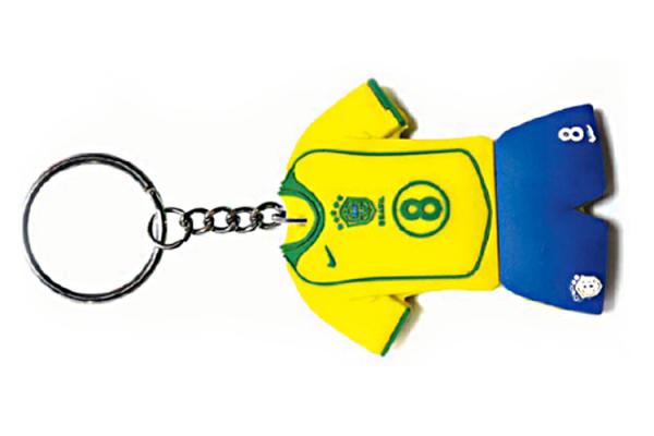 Football Sport Fan Supports Advertising Custom Soft PVC Rubber Keychain