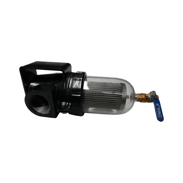 High - Precision Transparent Window Water Filter Assembly, Sanitation & Sweeper Truck - Specific, Stainless Steel Filter Element, Black Shell, High - Efficiency Water Purification, Durable