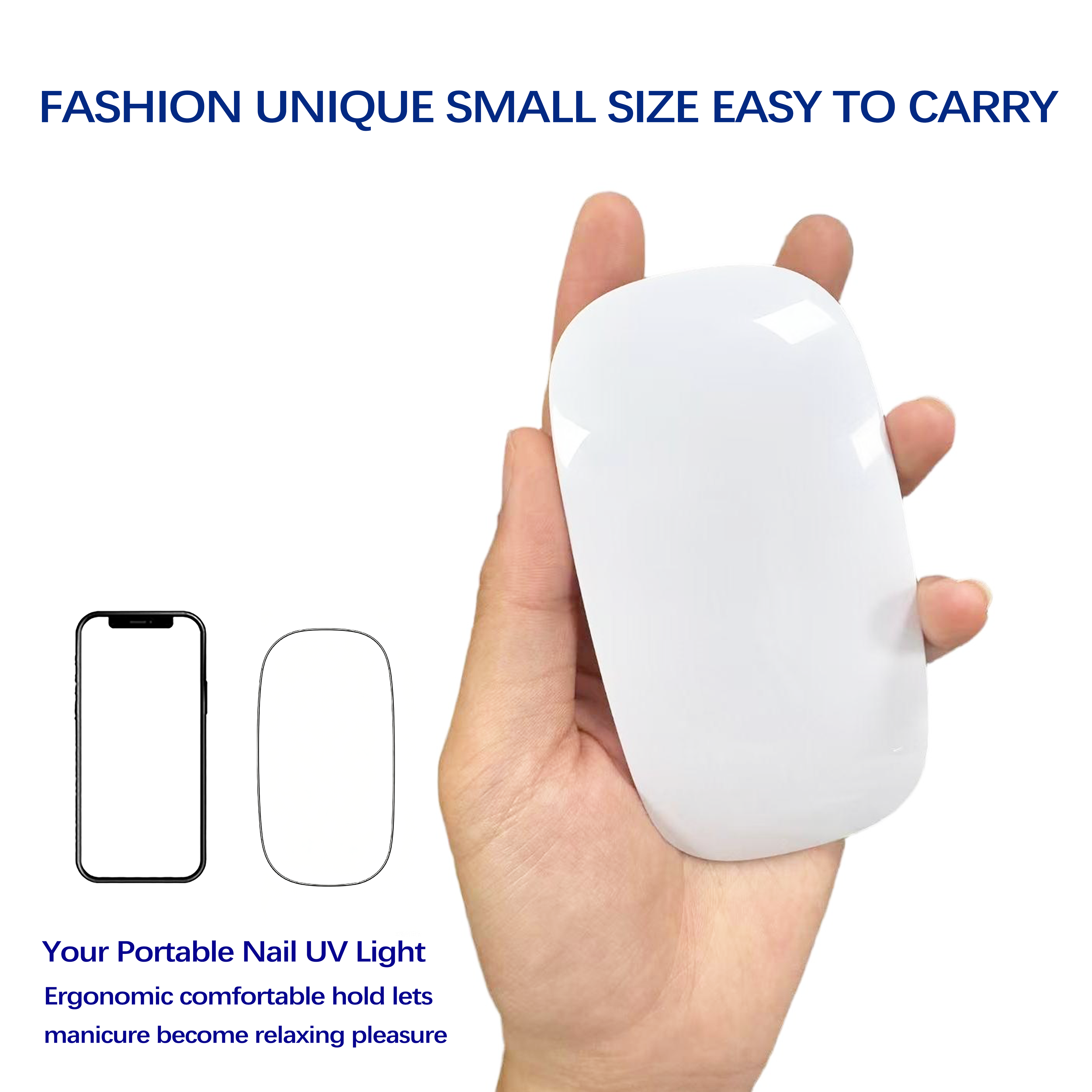 6W LED UV Nail Lamp Mini USB Nail Dryer with Touch Sensor for Manicure and Salon