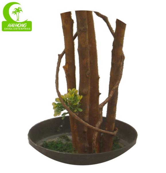 Wiind Resistance 110cm Artificial Boxwood Tree , Fake Topiary Plants Round Shape
