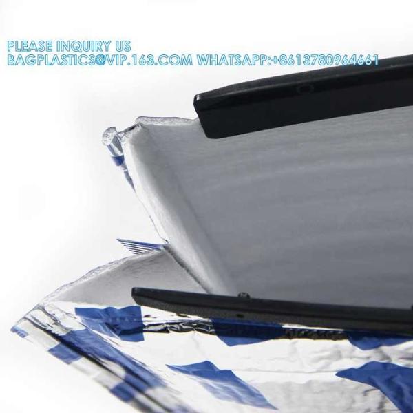 Wholesale Plastic Handle Picnic Insulated Lunch Cooler Bags Pizza Salmon Fruit Groceries Aluminum Foil Cooler Bag