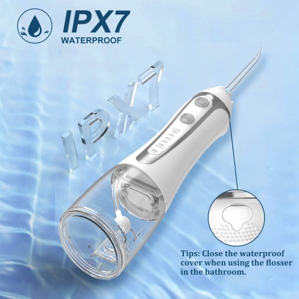 OEM Logo Electric Water Flosser Oral Irrigator Battery Powered For Teeth Cleaning
